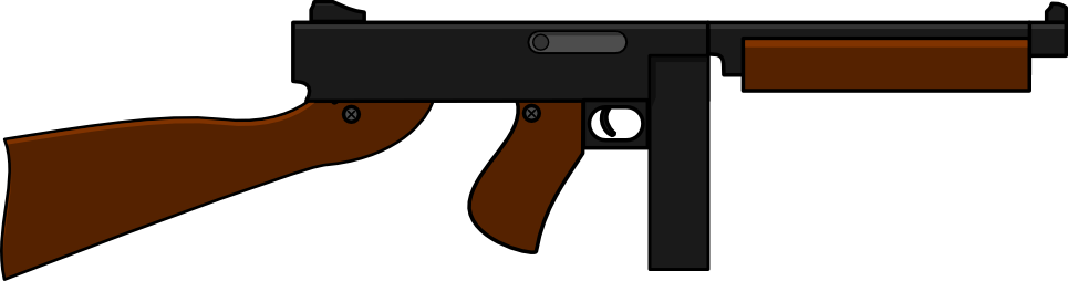 Tommygun - Ranged Weapon (965x254), Png Download