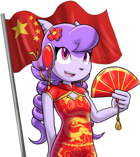 Freedom Planet Red Pink Cartoon Fictional Character - Lilac Freedom Planet Sexy (540x540), Png Download