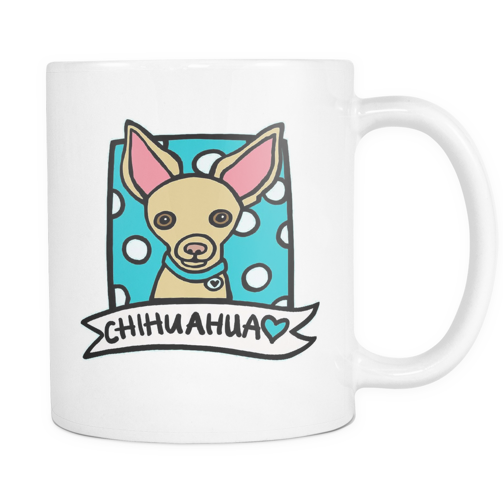 Cartoon Chihuahua Coffee Mug - Coffee Cup (1024x1024), Png Download