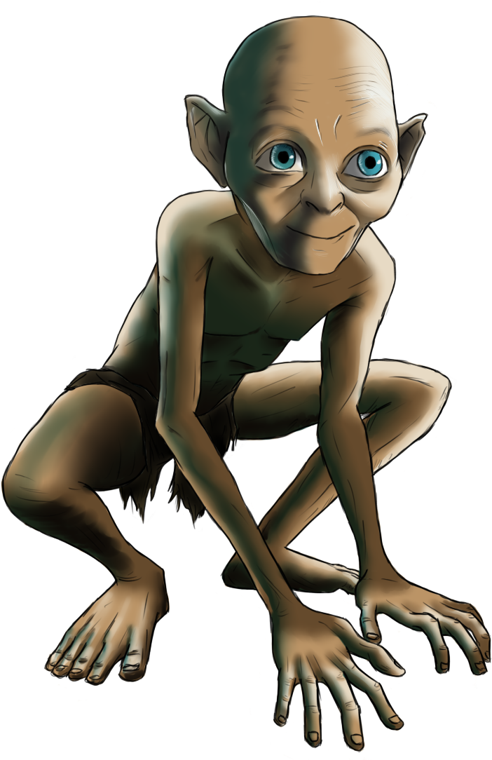 Gollum - Gollum The Hobbit Clipart (900x1200), Png Download