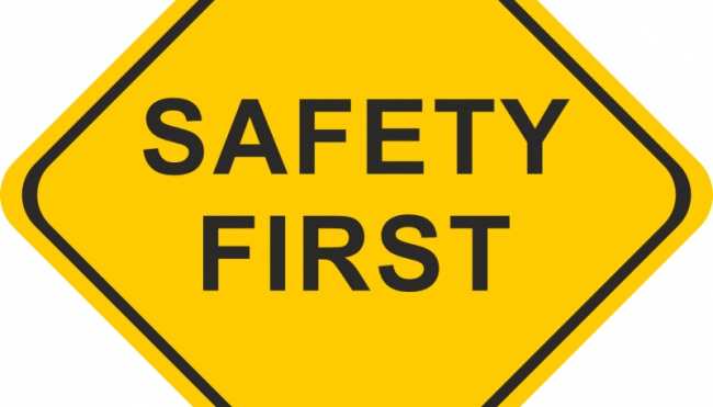 Stay Safe Out There - Safety First - Throw Blanket (650x371), Png Download