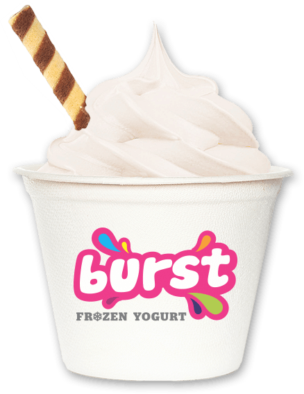 Burst Frozen Yogurt (438x568), Png Download