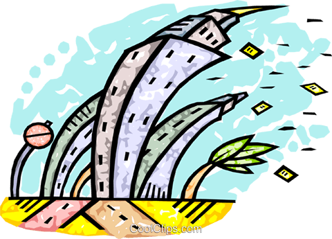 Strong Winds Causing Havoc Royalty Free Vector Clip - Windy Day Clip Art (480x345), Png Download