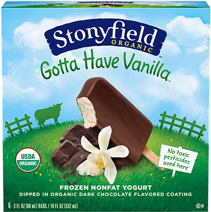 Frozen Yogurts - Stonyfield Frozen Yogurt Bar (500x500), Png Download