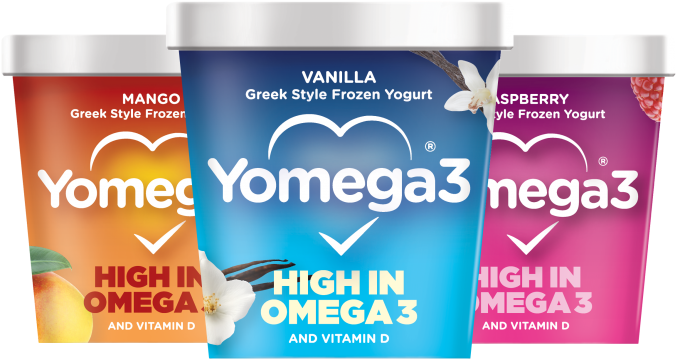 All The Health Benefits Of A Supplement, All The Taste - Frozen Yogurt Omega 3 (1030x728), Png Download