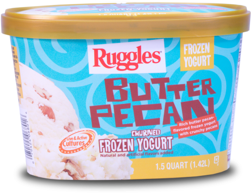 Rich Butter Pecan Flavored Frozen Yogurt - Smith Dairy (564x540), Png Download