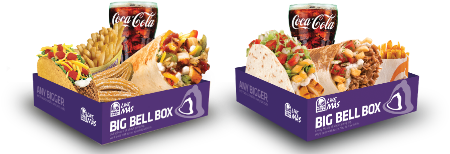 Big Bell Boxes For - Big Bell Box Taco Bell (921x341), Png Download