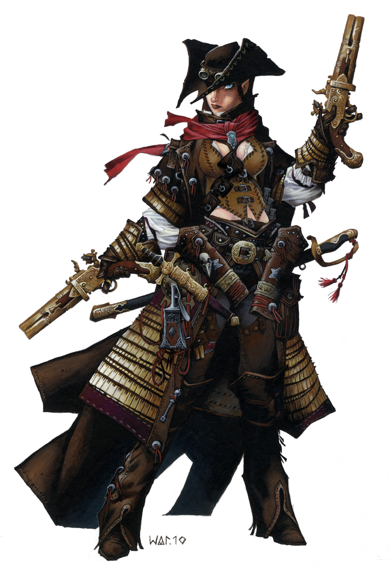 Wow Png Pathfinder - Pathfinder Gunslinger (771x1125), Png Download