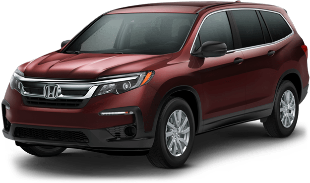 2019 Honda Pilot Lx In Red - Honda Pilot 2019 Price (640x400), Png Download