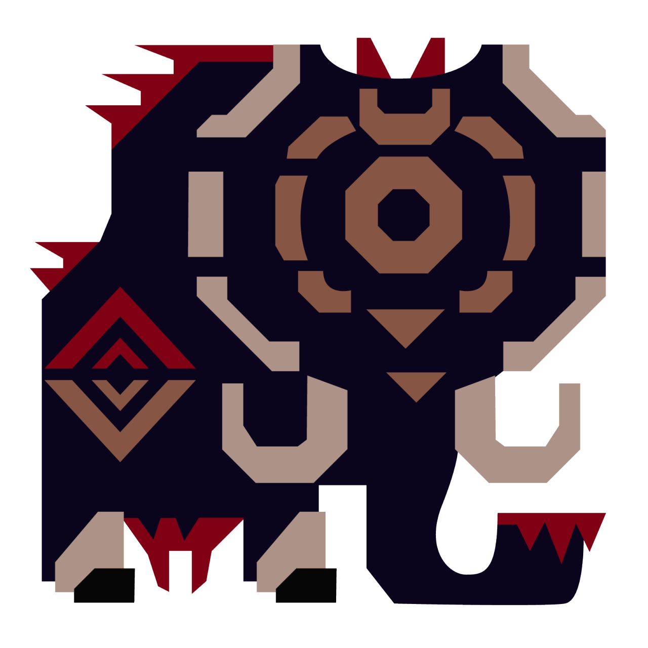 Mhx Gamuto Icon Monster Hunter Art, Video Games, Logo, - Monster Hunter Gammoth Icon (1280x1280), Png Download