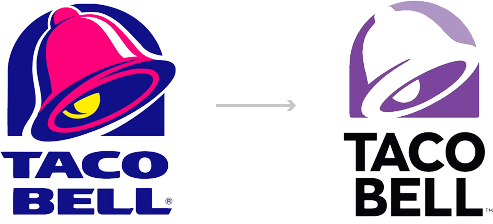 Taco Bell Rebrand - Taco Bell Logo (1700x800), Png Download