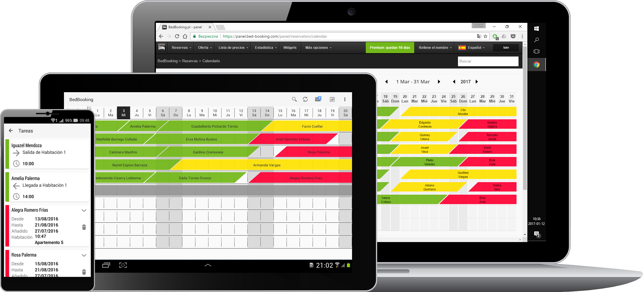 Bedbooking Calendario De Reservas Y Sistema De Reservas - Booking Calender Booking . (2252x1023), Png Download