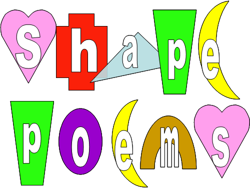 Shape Poem Words (500x378), Png Download