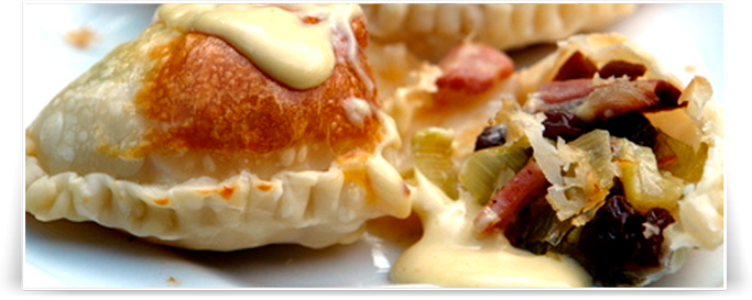 Empanadas - Empanadas Bacon (683x273), Png Download