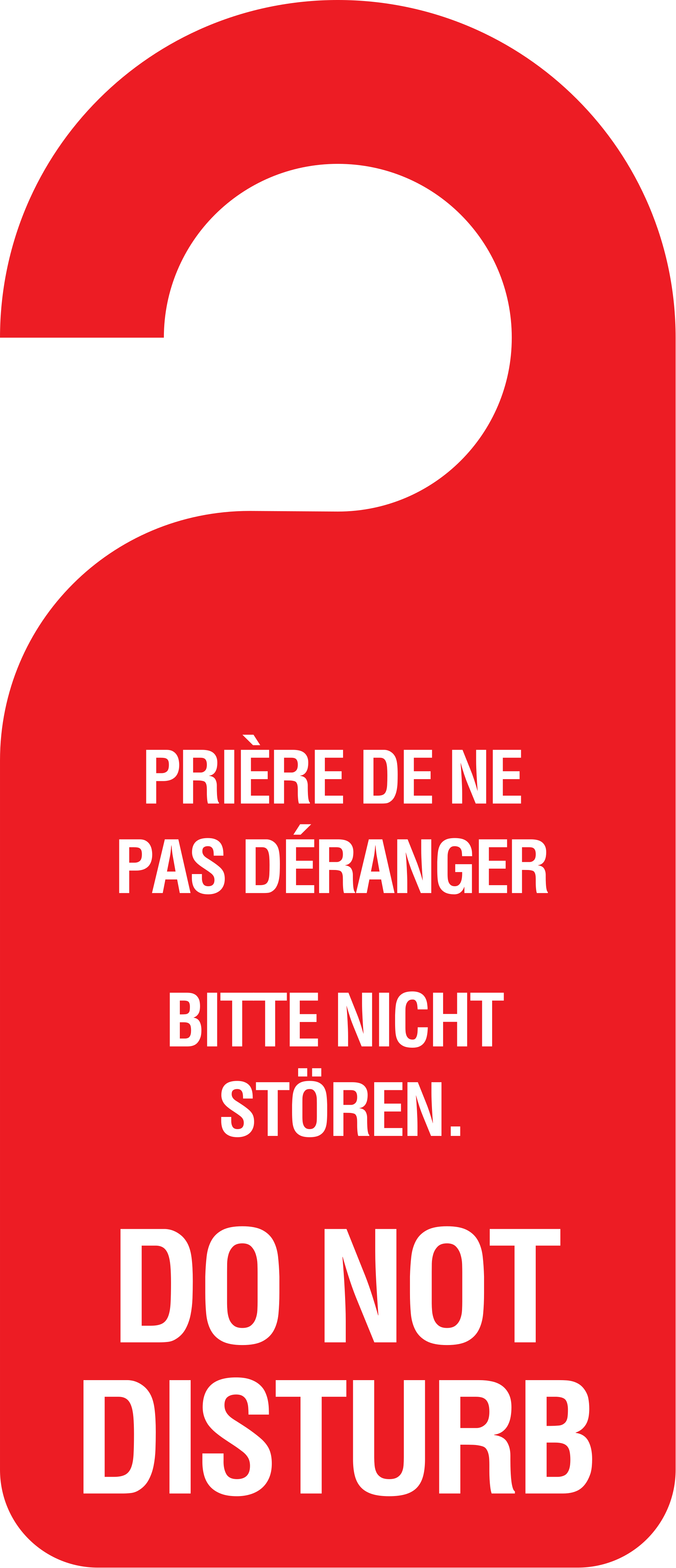 Open - Door Do Not Disturb Sign (2000x4641), Png Download