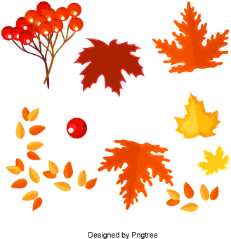 Simple Hand Painted Autumn Element Design, Simple, - Autumn (360x360), Png Download