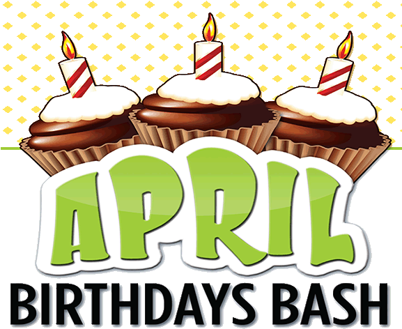 Clipart Royalty Free Bar Sinister On Twitter - April Clip Art For Birthday (576x480), Png Download