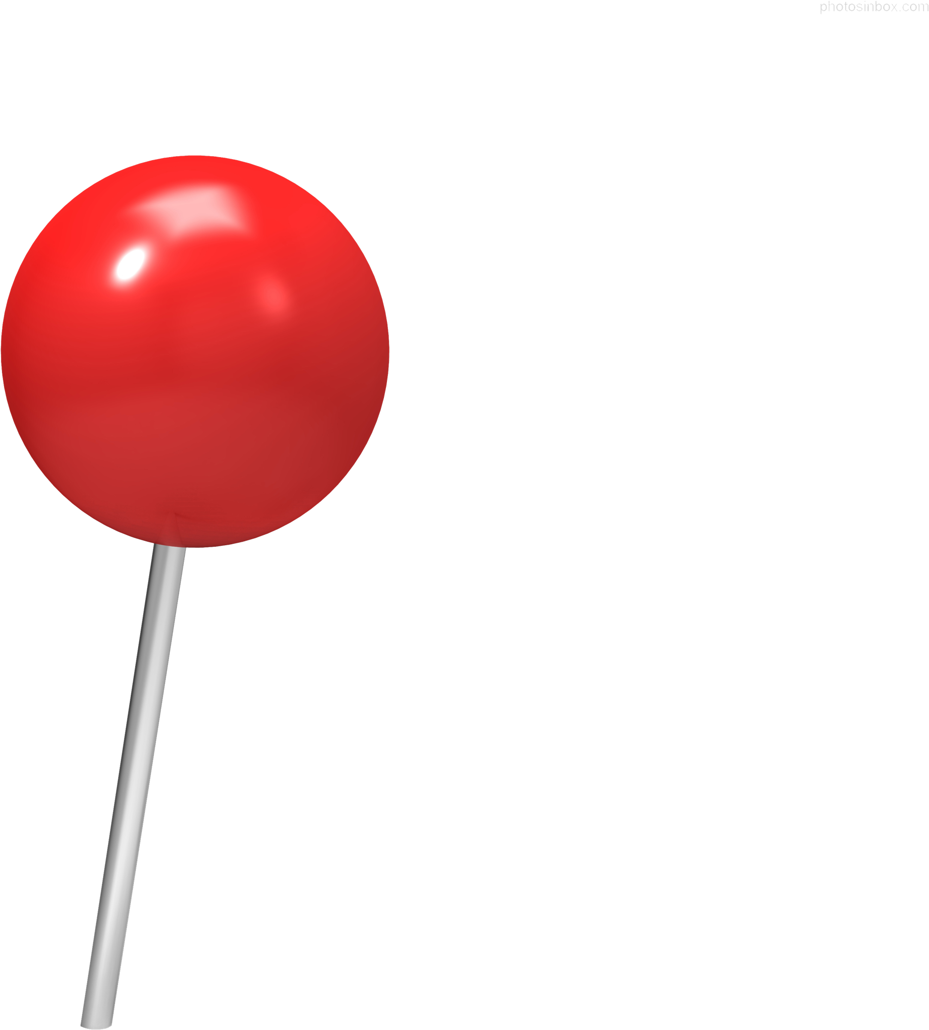 Download - Red Push Pin (3000x2400), Png Download