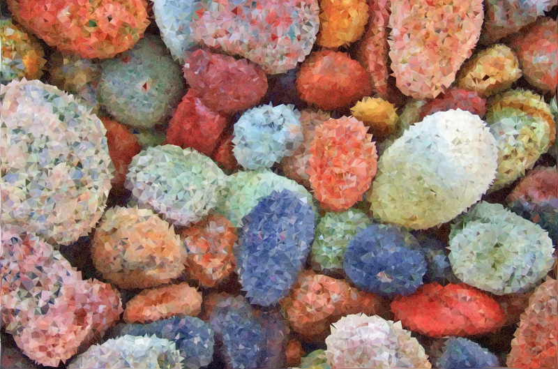 Medium Image - Colorful Stones Png (800x529), Png Download