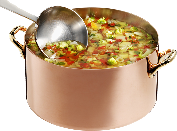 Garden Vegetable Soup - Cookware And Bakeware (800x582), Png Download