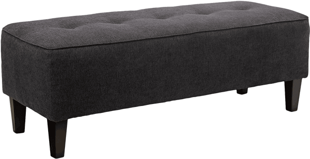 Sinko Charcoal Bench - Ottoman (648x432), Png Download