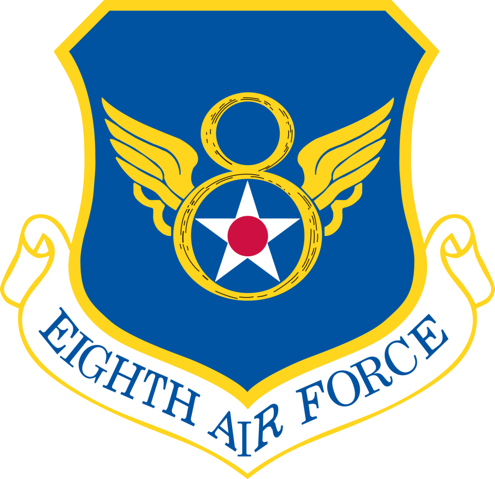 Eighth Air Force - 8th Air Force Emblem (1000x968), Png Download