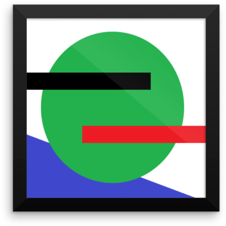 Minimalist Picasso-style Pepe - Circle (600x600), Png Download