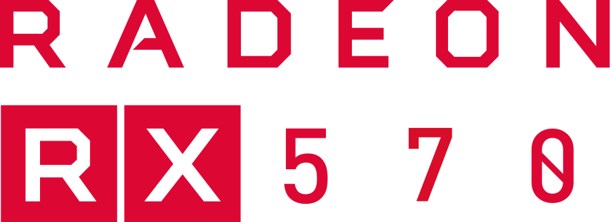 Amd Rx 570 Logo (870x316), Png Download