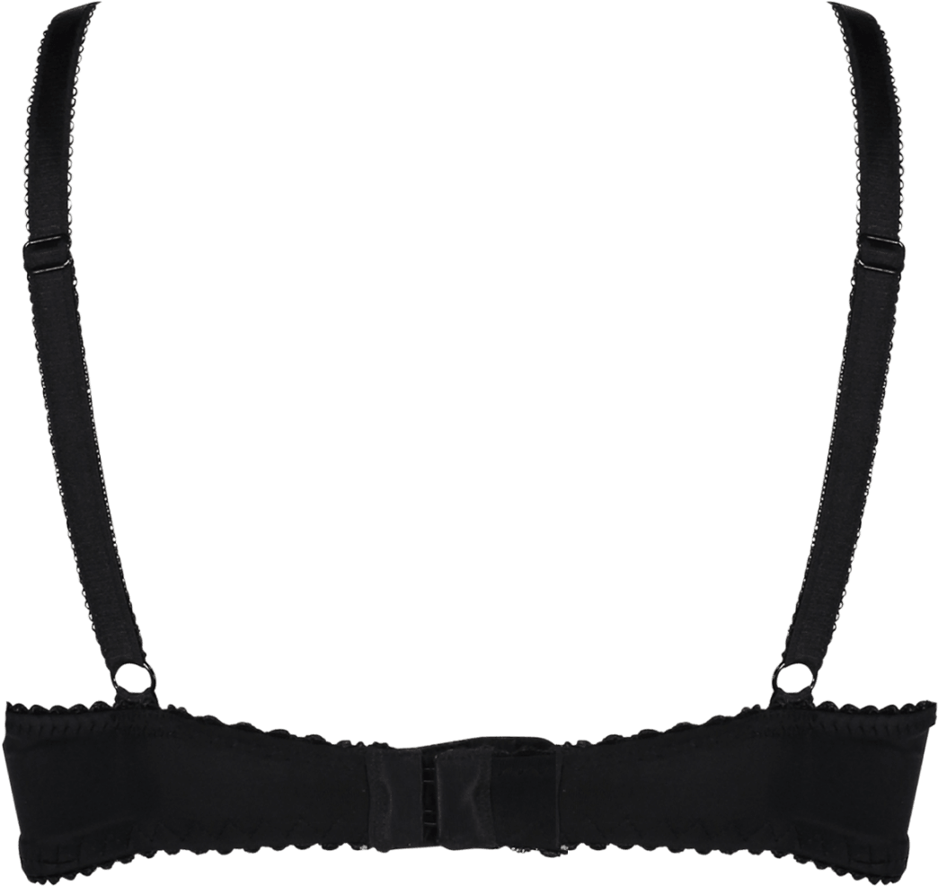 Swirly Rose Bra Black Braa04 2052black - Bra (1800x1666), Png Download