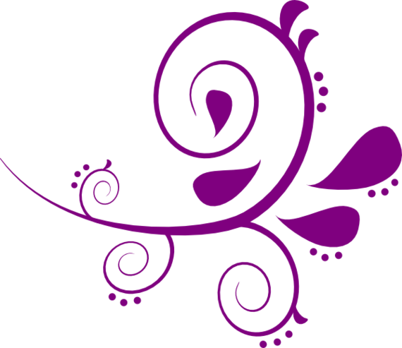 Black Swirly Silhouette Tree Design Tree Stock Vector - Purple Swirl Clip Art (400x346), Png Download