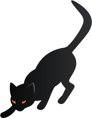 Free Icons Png - Black Cat Icon Png (500x500), Png Download