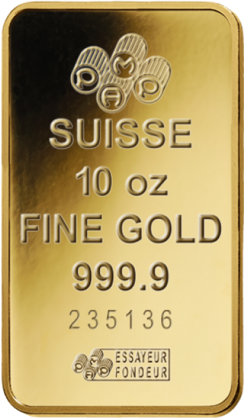 10 Oz Gold Bar - 2.5 Gram Suisse Gold Bar (600x600), Png Download