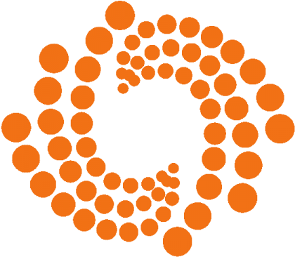 Lgbtplus Flare Orange - Circles Painted On Walls (450x450), Png Download