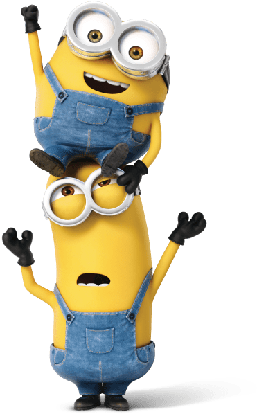 Minion Acrobats - Transparent Background Minions Png (500x700), Png Download
