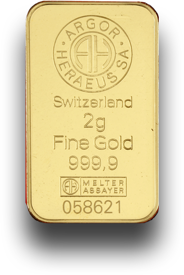 Argor Goldbar 2g - Gold (640x640), Png Download