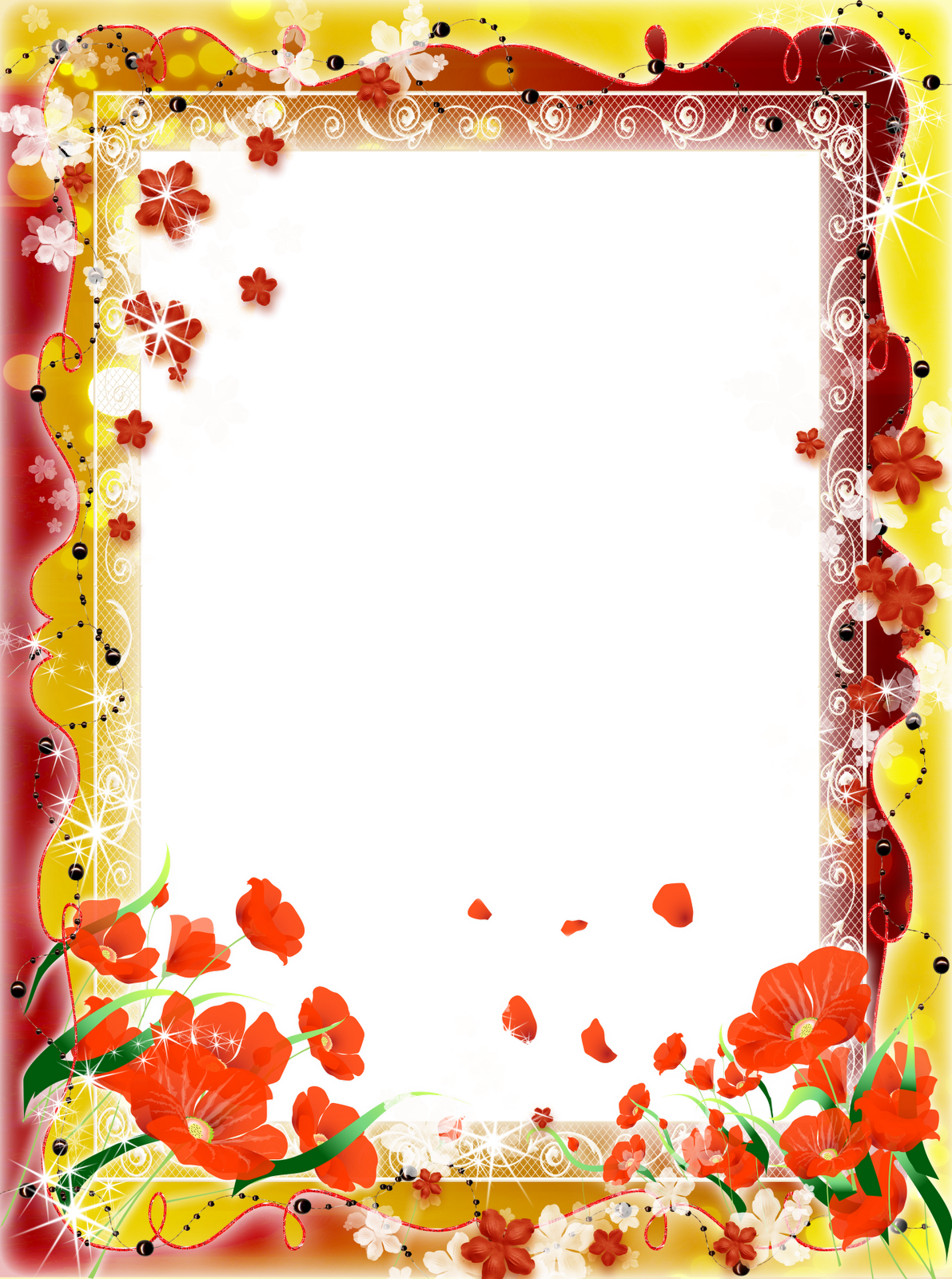 Happy Thanksgiving Page Border (1191x1600), Png Download