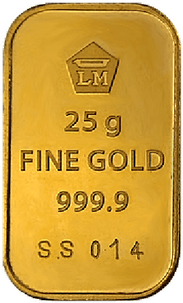 Gold Bar 25 Grams Logam Mulia - 10 G Gold Bar Indonesia (450x450), Png Download