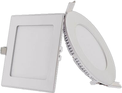 Pld Pic - Led Panel Round Square (405x309), Png Download