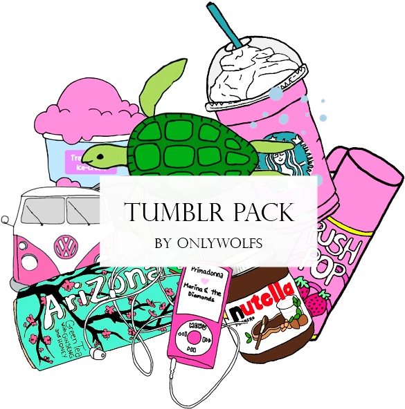 Tumblr Png Pack - Drawing (800x800), Png Download