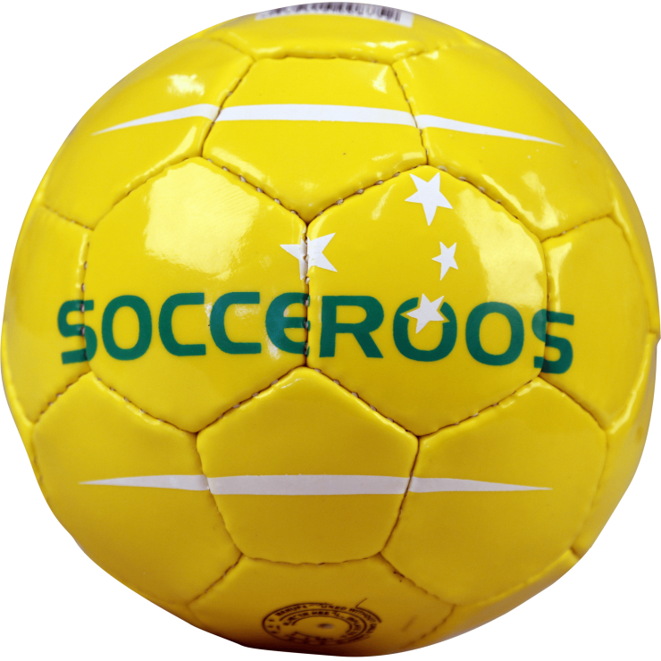 Socceroos Yellow Stripe Soccer Ball - Futebol De Salão (740x740), Png Download
