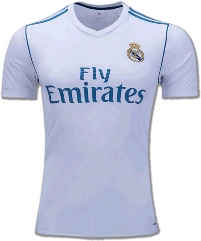 Real Madrid 17/18 Home Jersey - New Real Madrid Jersey 2017 (600x600), Png Download