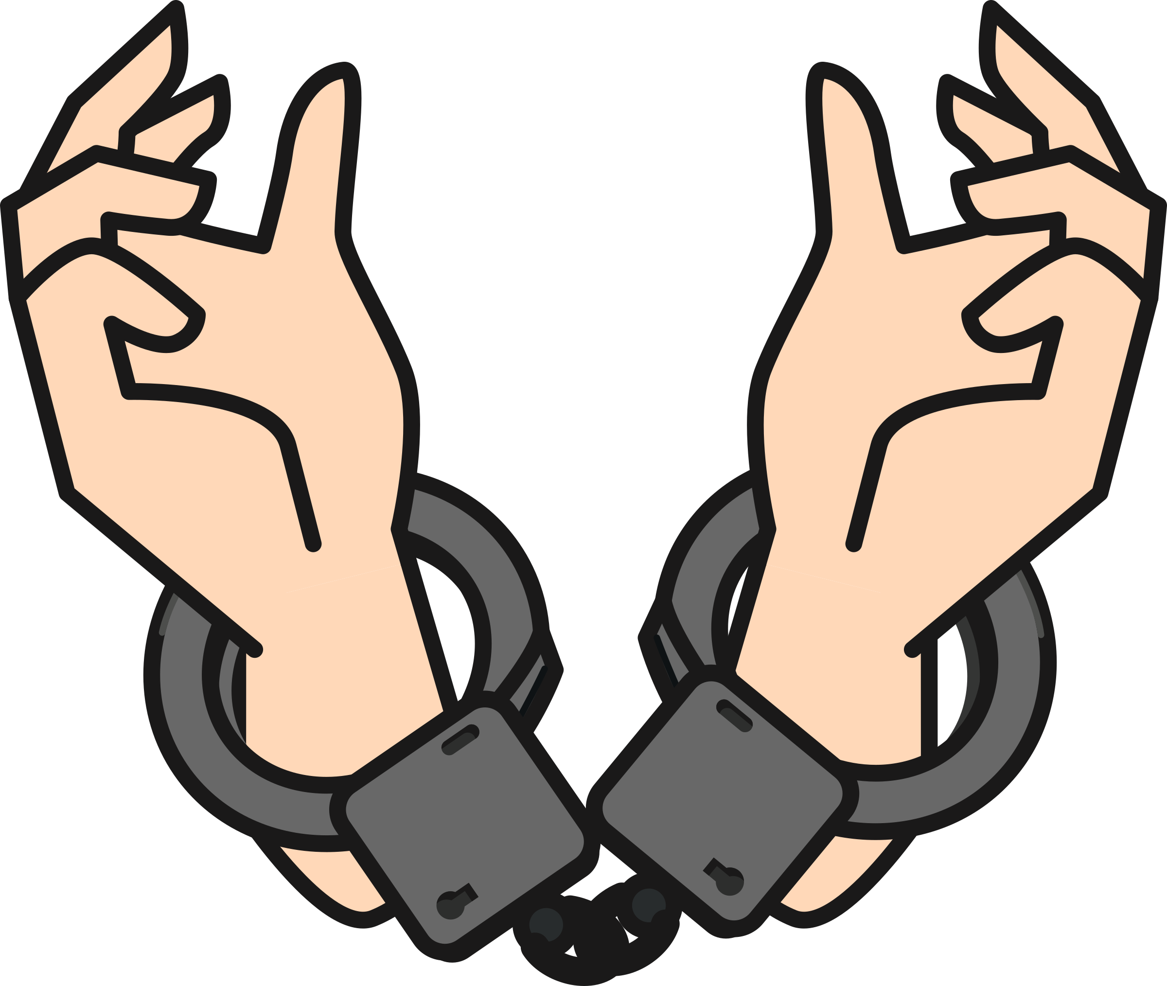 Svg Stock Big Image Png - Hand In Cuffs Png (2400x2028), Png Download