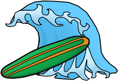 Surfing Icon - Surfing Png (400x300), Png Download