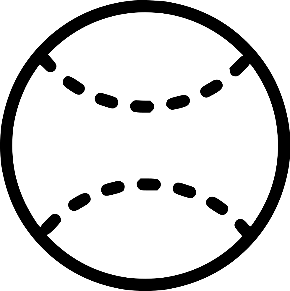 Baseball Comments - Black And White Baseball Icons (981x982), Png Download