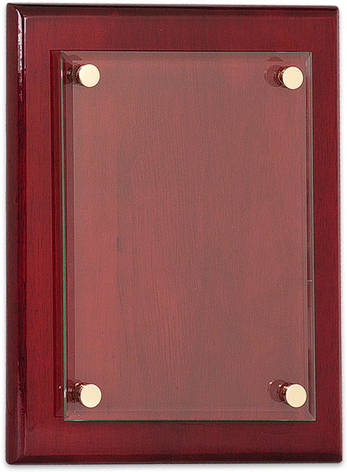 Blank Rosewood Piano Finish Floating Plaque - Floating Glass With Rose Wood Piano Finish Plaque Quantity(1) (800x800), Png Download