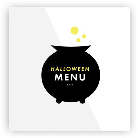 Halloween Menu Icon - Blue-plate Special (594x569), Png Download