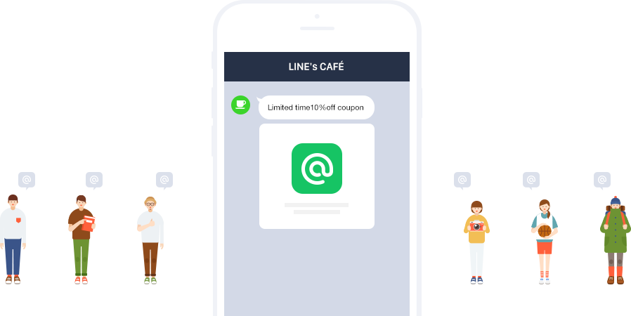 Take Advantage Of Built-in Features Like Coupons And - Line Broadcast (898x450), Png Download