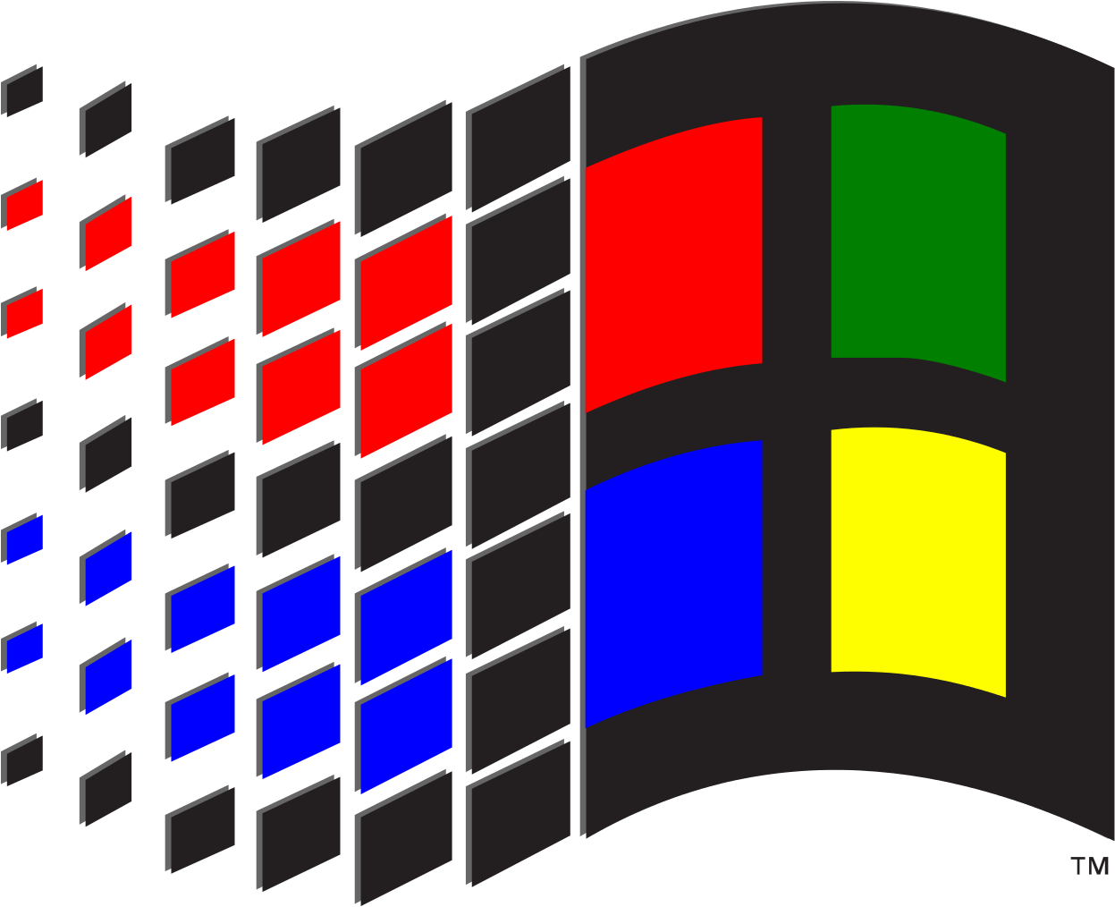525 Best Vaporwave Images - Microsoft Windows 3.1 Logo (1250x1024), Png Download