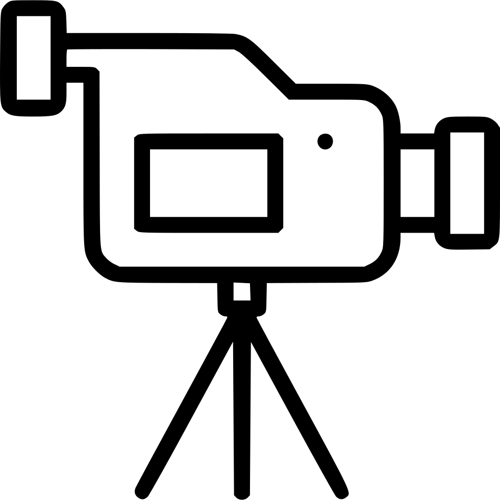 Cam Camera Video Record Media Device Camcorder Stand - Video Cam Png (980x980), Png Download