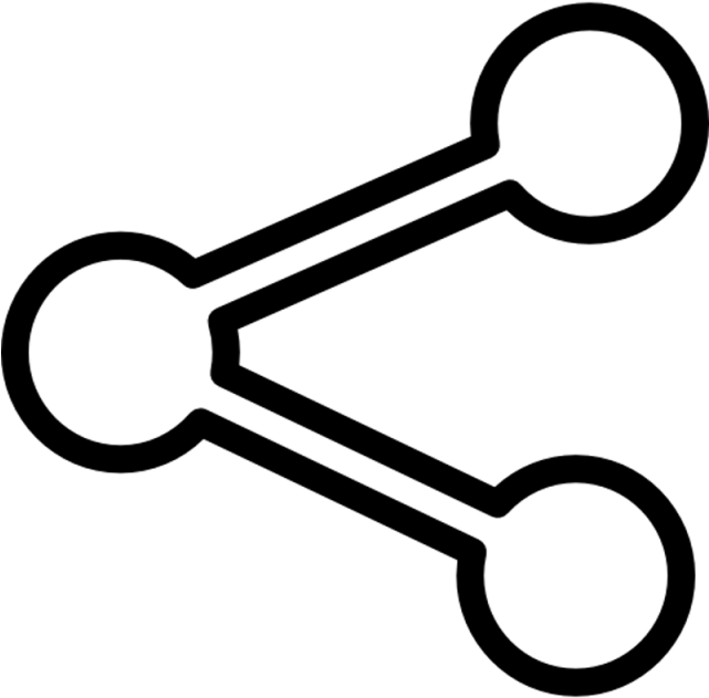 Share Icon, Share Via, Share, Share This App Png And - Share Button White Png (640x640), Png Download